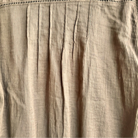 Quince Women's M Organic Textured Cotton Peasant Blouse Boho Chic - Picture 6 of 9